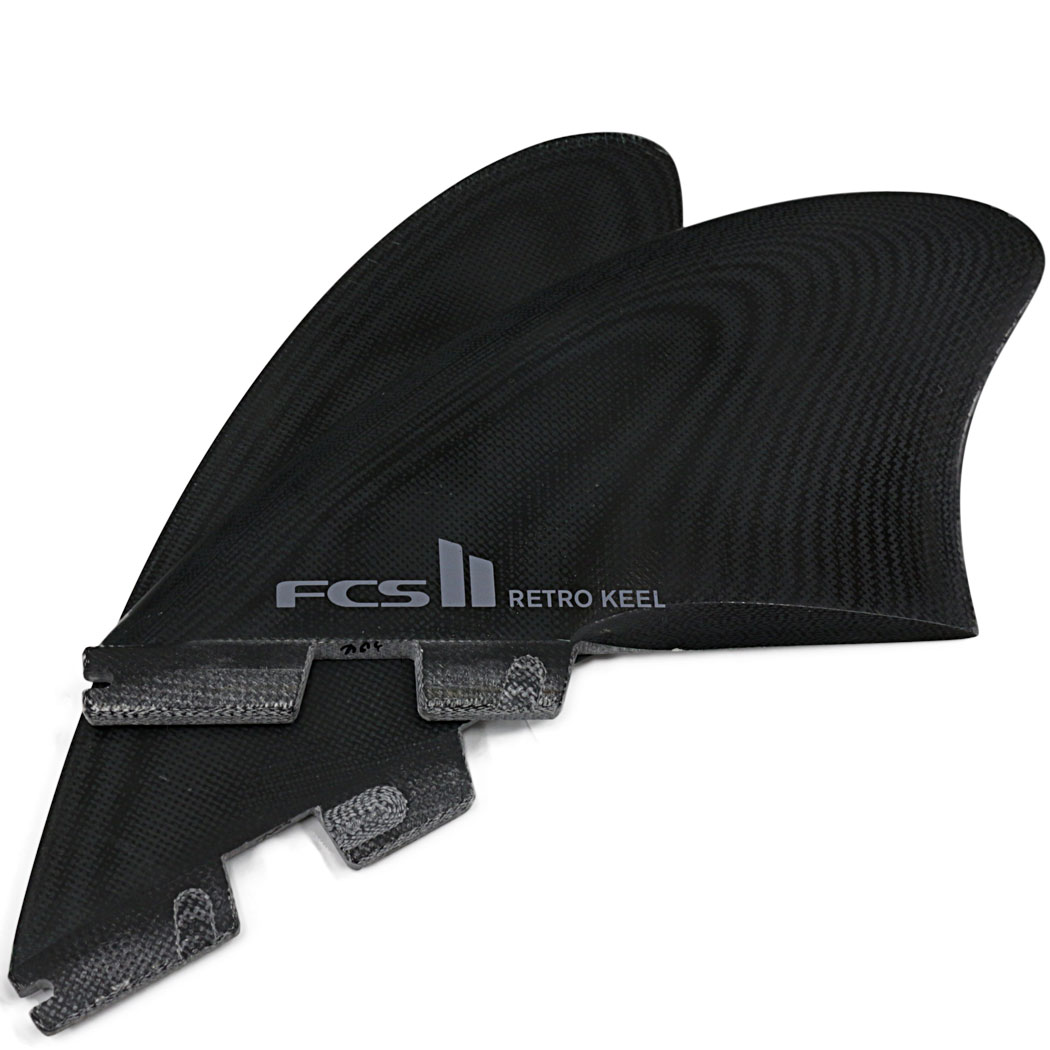 FCS II RETRO KEEL TWIN FIN SET ツイン レトロ キール フィン ショートボード用 ...