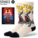 Stance X^X HELLFIRE STRANGER THINGS NETFLIX C Stance Socks wt@CANu XgW[VOX lbgtbNX Y 25.5-29.0cm Mtg j ގ v[g 蕨