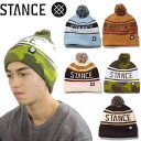 スタンス Stance OG POM Beanie アイコンビーニー ニット帽 帽子 男女兼用 男性 女性 スタンスビーニー メンズ レディース ブランド 深め