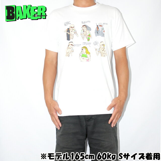 BAKER ベイカー Coffee Squad Wht Tee メンズ ストリート ファッション 半袖 スケボー