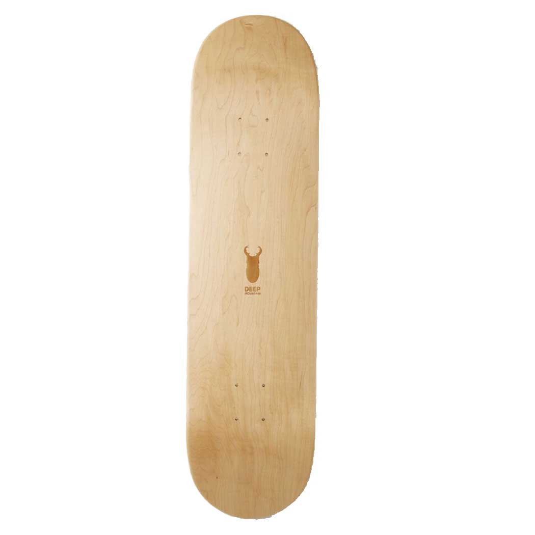 ディープマウンテン 【 キッズ スケボー デッキ 単品】 【バーチカル】 │7.25│7.375│7.5インチ│ Deep Mmountain Silhouette Vertical Logo Deck スケートボード カナディアンメイプル 7PLY ミヤマクワガタ レーザー彫り 板 人気 おすすめ ブランク