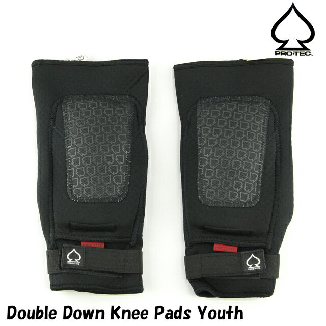 PRO-TEC プロテック Double Down Knee Pads Youth スケートボード スケボー スケート パッド プロテクター 防具