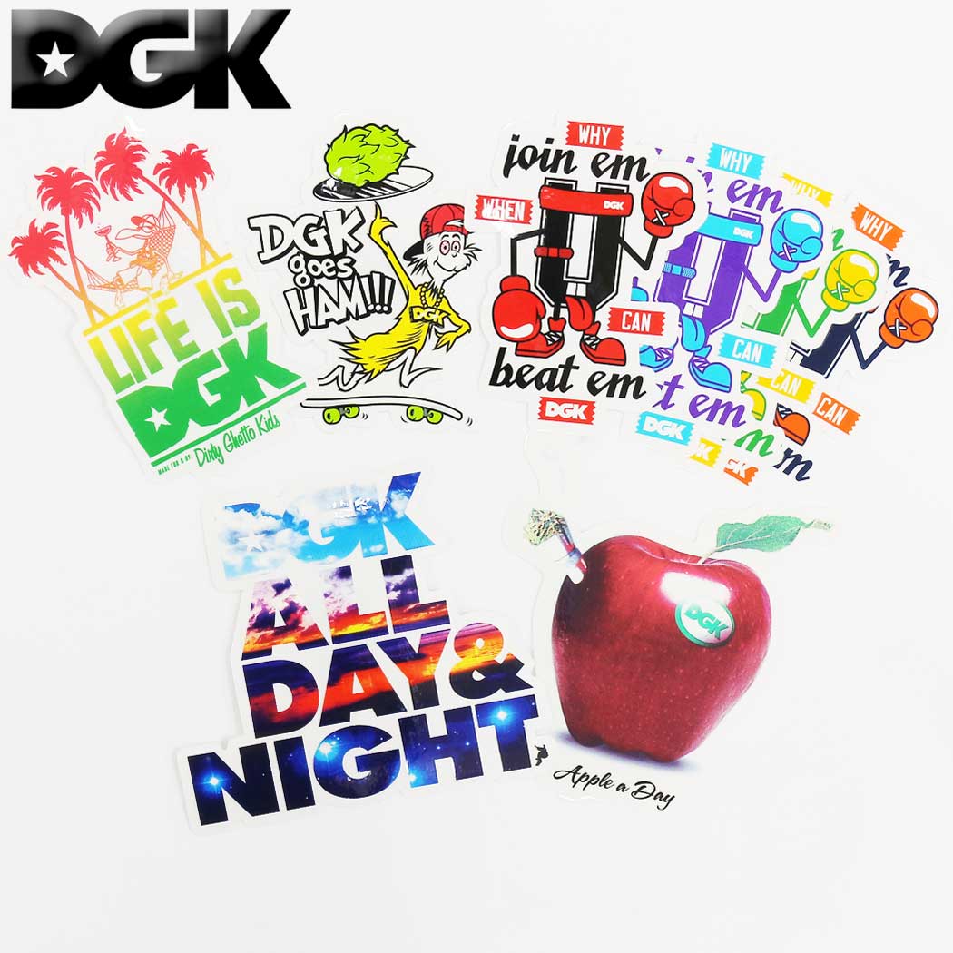 ディージーケー スケボー ステッカー DGK Dirty Ghetto Kids Sticker シール デカール スケートボード スケボーステッカー 人気 ブランド おすすめ