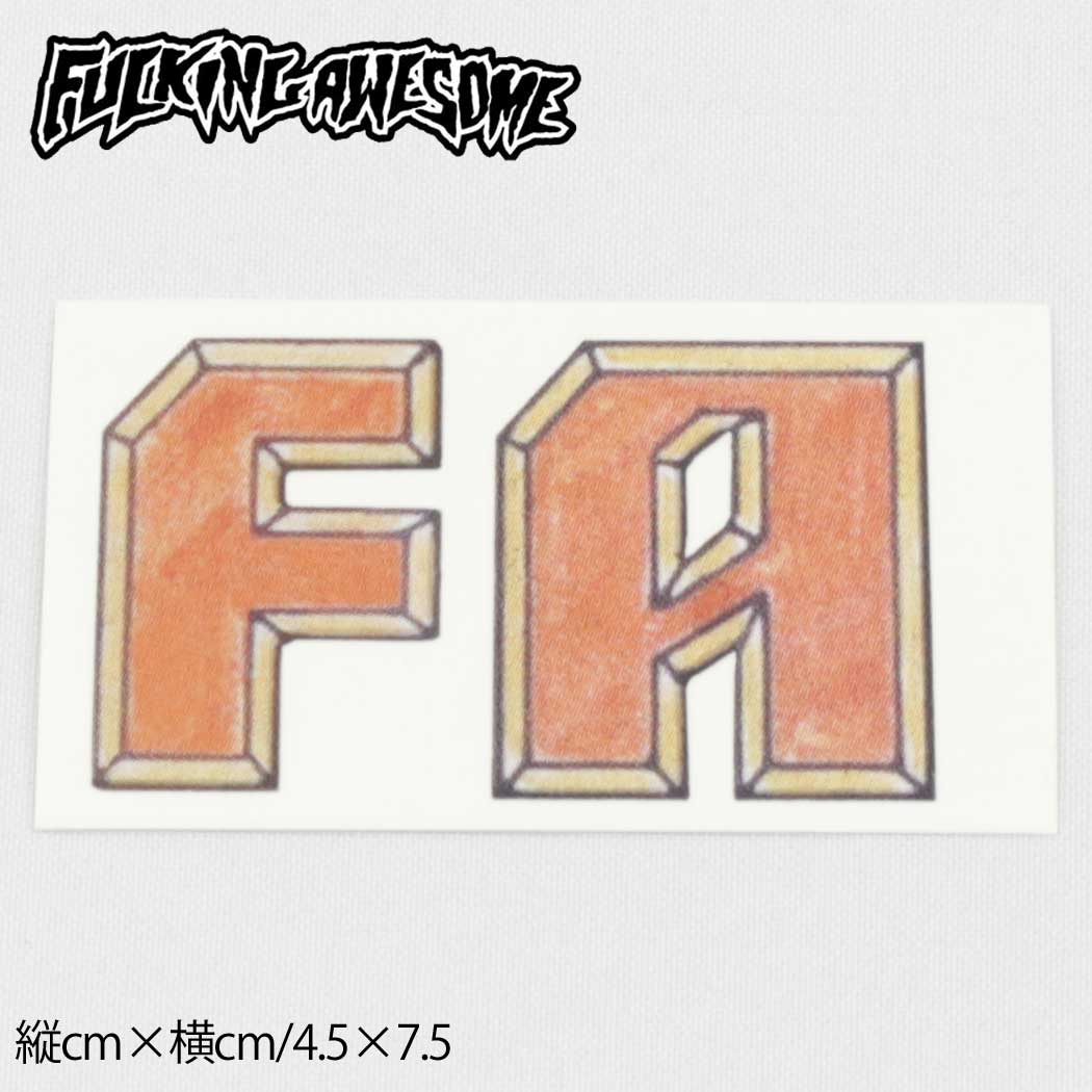 ブランド Fucking Awesome ファッキンオーサム 商品名 FA LOGO 商品情報 Fucking Awesomeのステッカーです。 特徴 代表的なスケートボードブランド 用途 スケボーデッキ スノーボード ノートパソコン スマホやすまほケース 車、バイク、自転車 窓や冷蔵庫など家電他、平らな面に貼り付けOK サイズ/縦(cm)×横(cm) 4.5cm×7.5cm 概要 高品質デッキテープを中心に、デザイン性の高いウェアやアクセサリーを展開しているブランドのステッカーです。スマホやパソコンを飾るのも素敵です。