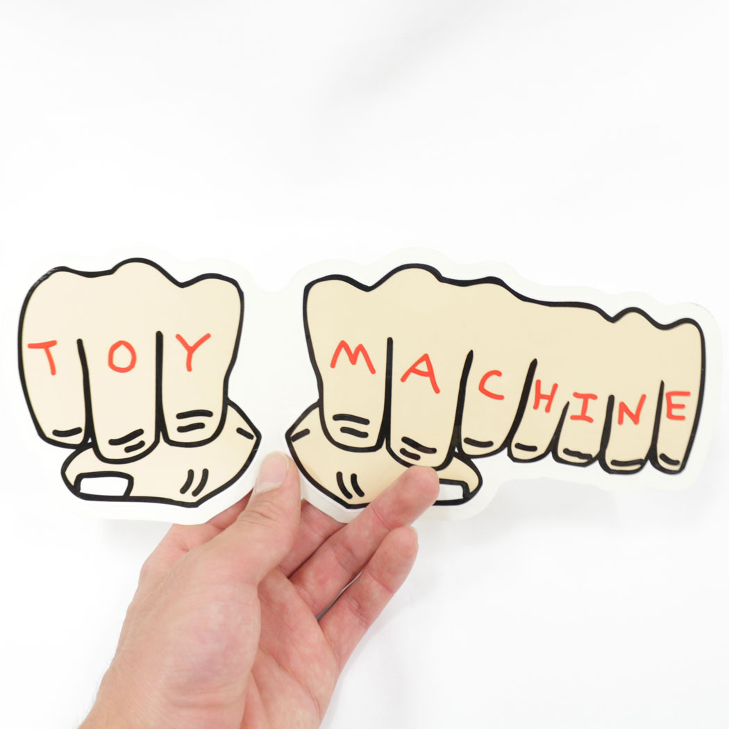 トイマシーン │10×25.5cm│ スケボー ステッカー Toy Machine Sticker FIST MEDIUM シール スケートボード 人気 ブランド おすすめ 楽天SS 3