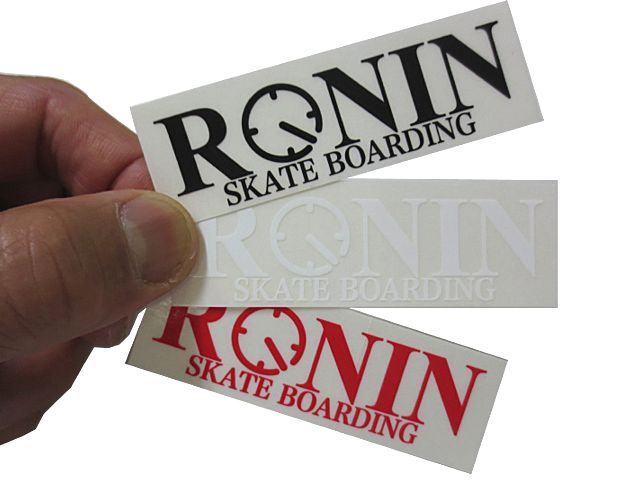 Ronin Eyewear Skate （ロニンアイウェアースケート) OG Logo Ronin Stiker 8cm×2.5cm （スケートボード スケボー サーフィン ハードウェア キャップ,ロニンアイウェアー ステッカー)