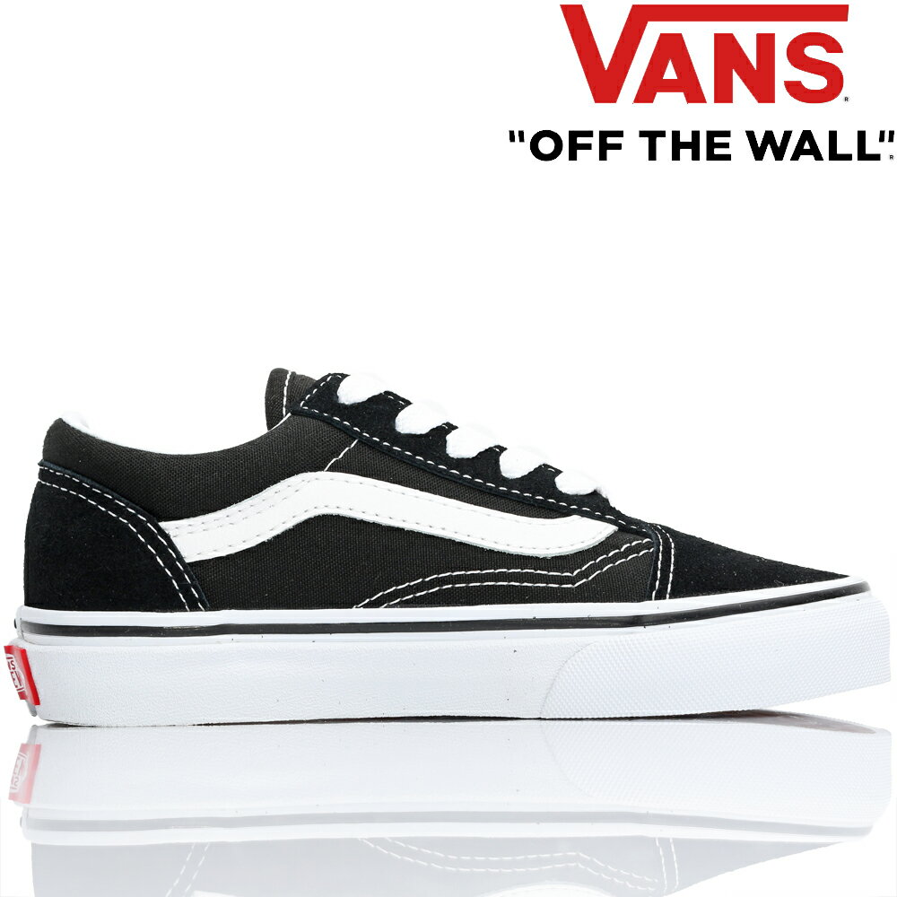 USA企画 バンズ ジュニア キッズ オールドスクール Vans Kids Classic Old Skool Black／ White クラシック ガム バルカナイズド バルク ブラック／ ホワイト スケボー スケート スケートボード アーバンスポーツ ストリート パーク シューズ メンズ 靴 ブランド 並行輸入品