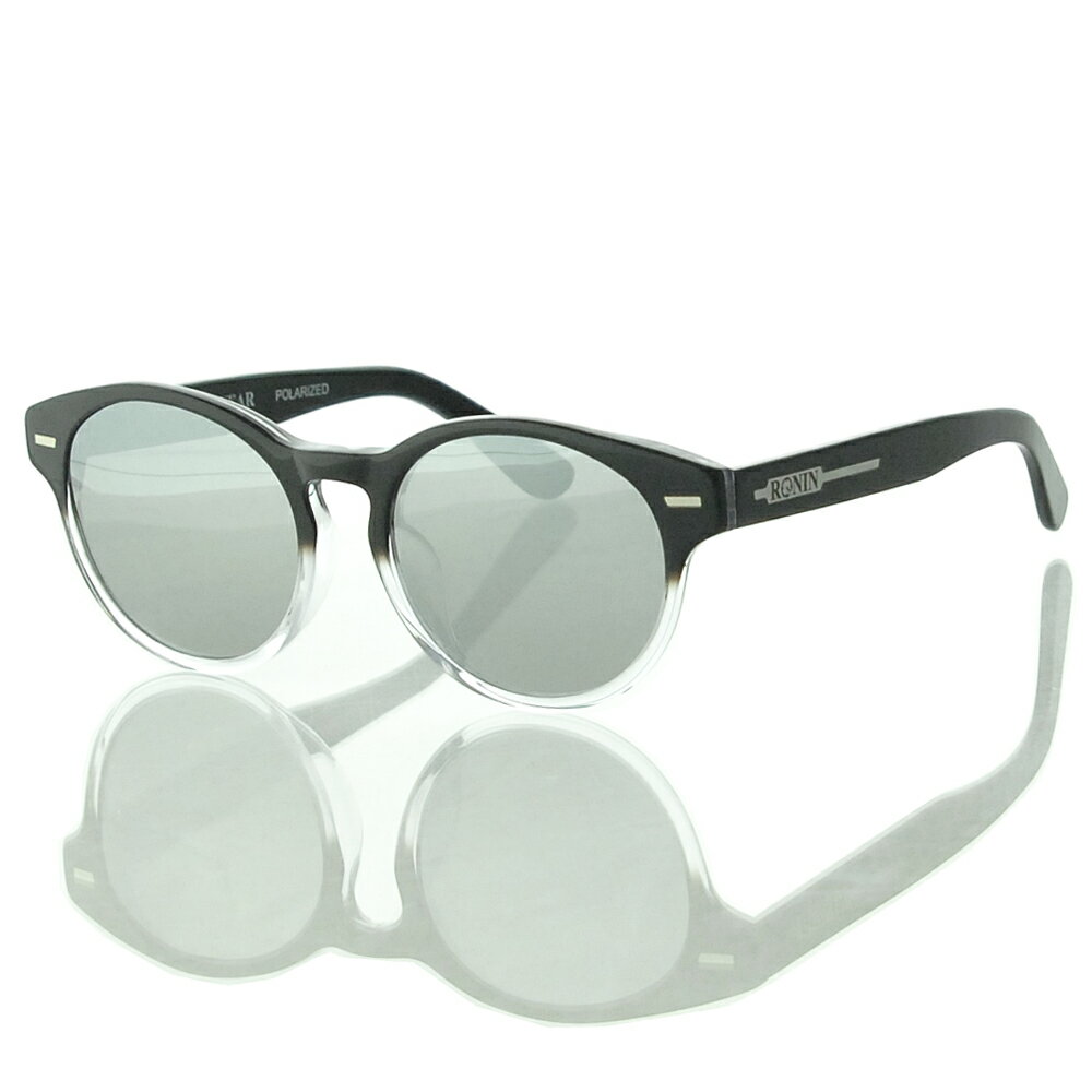 Ronin Eyewear サングラス ロニンアイウエア 偏光レンズ MELLOW Black/Clear Two t...