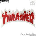 スラッシャー ステッカー フレイム 【レッド】 Thrasher Flame Rede Sticker Small スケボー スケートボード シール 赤 ブラン...