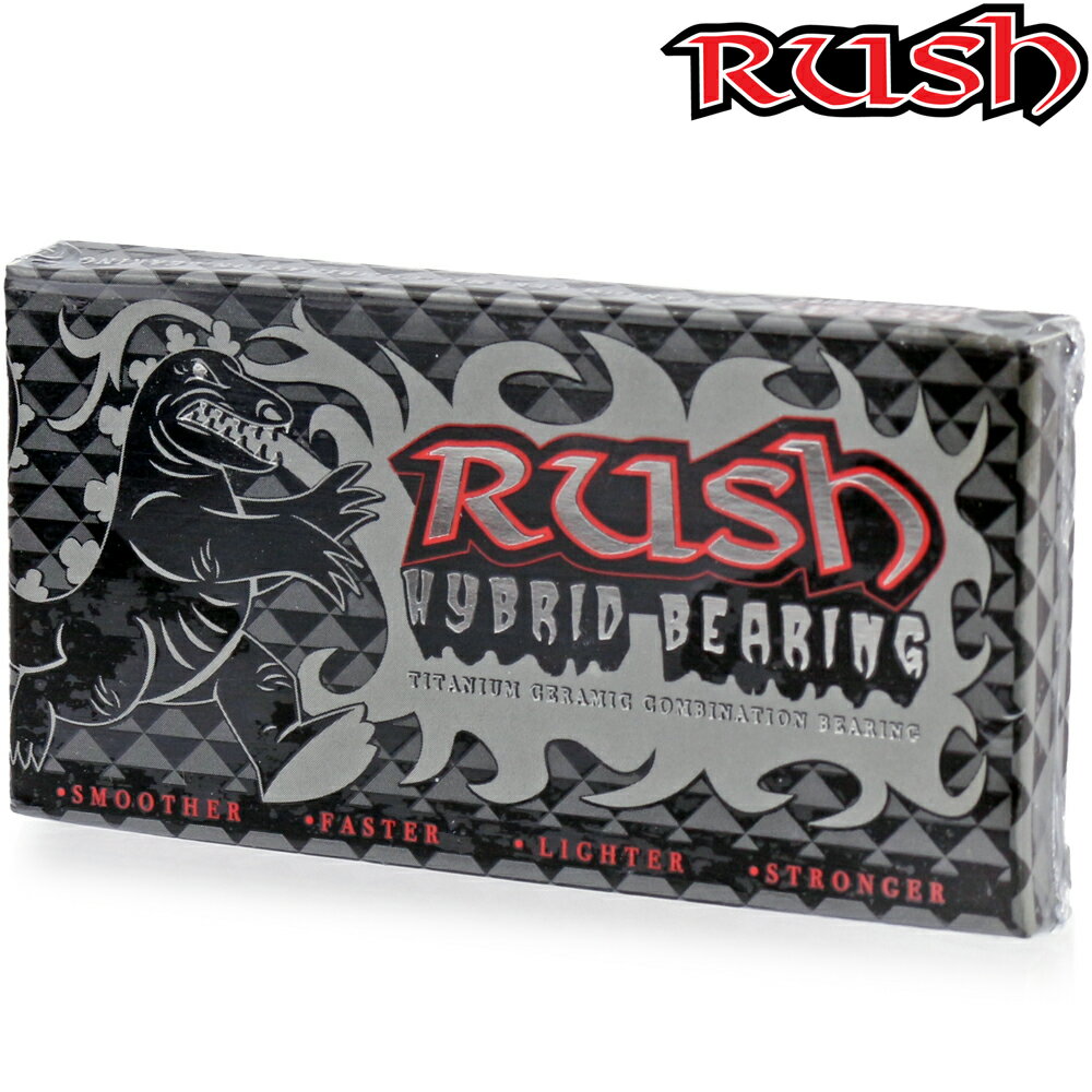樂天商城 - スケートボード ベアリング Rush ラッシュ Hybrid Titanium Ceramic Combination Bearings オイル スケボー スケート パーツ