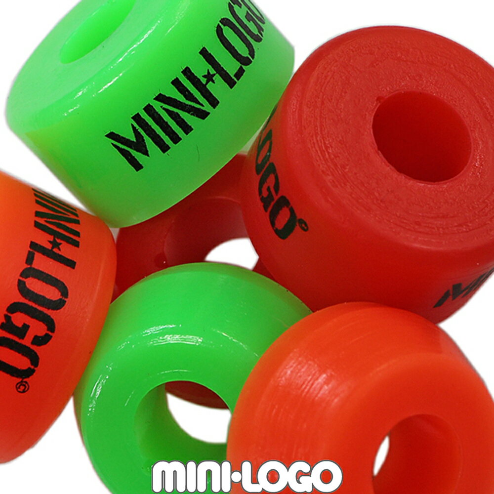 ミニロゴ スケボー スケート ブッシュ パーツ Mini Logo Bushings 上下1セット スケートボード ブッシング クッシュ クッション トラック 硬度 硬さ調整部品 ソフト ミディアム ハード スケートワン ブランド パウエルと同じメーカー スケボー スケート 交換部品