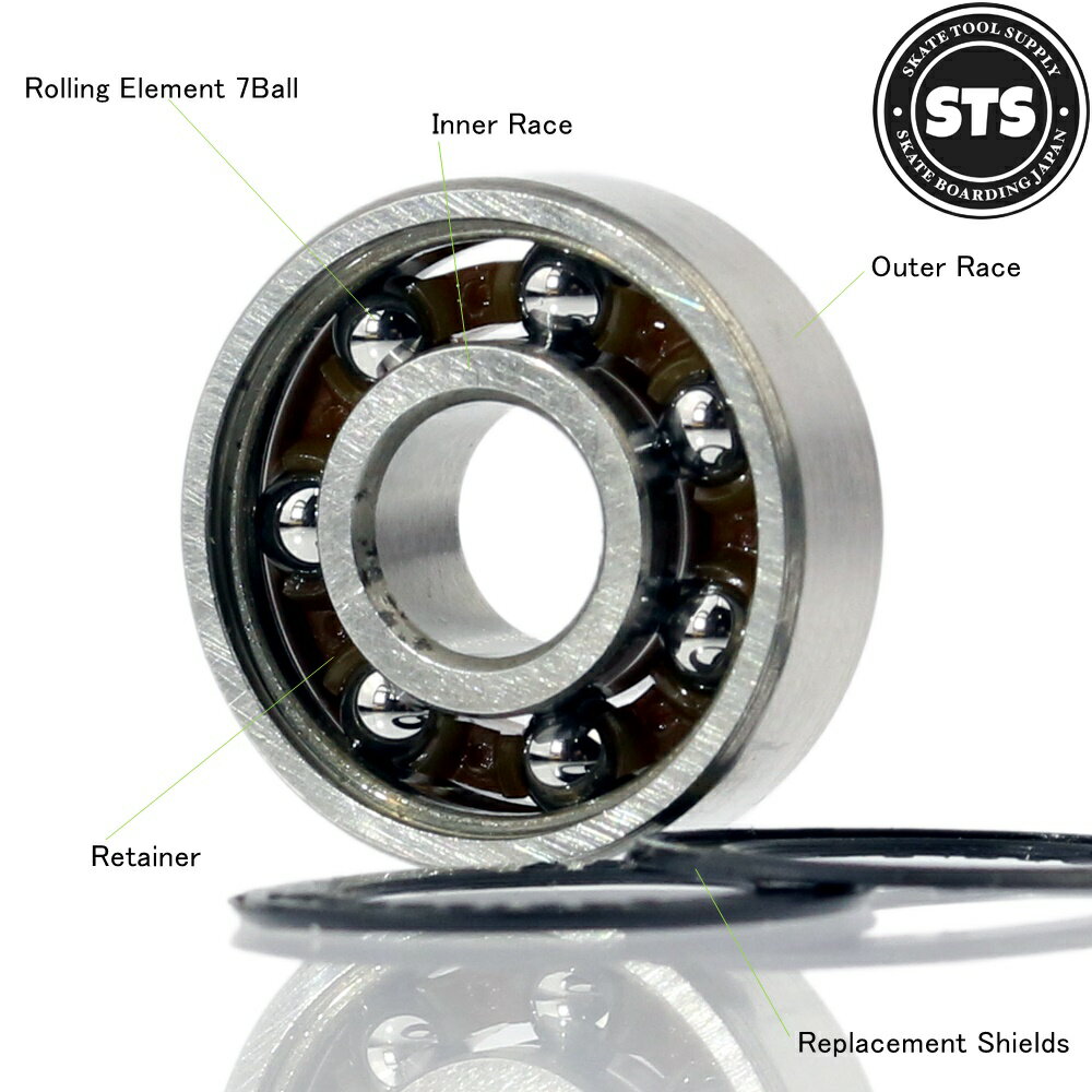 �����ܡ� �٥���� ABEC7 �����륿���� STS Jikuuke Bearings 8�ĥ��å� �������ȥܡ��� �������� �֥�� �ѡ��� ���åȥХå����ꥸ�ʥ�