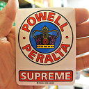 シュプリーム パウエル ペラルタ POWELL PERALTA Supreme Sticker タテ9cm×ヨコ6.9cm スケートボード スケボー スケート シール ステッカー