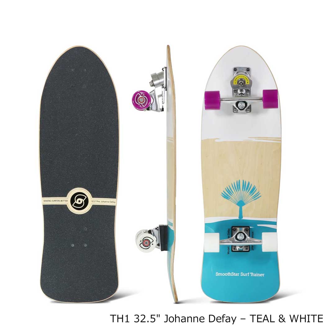 スムーススター Smoothstar 32.5 Johanne Defay TH1 サーフトレーナー スラスターシステム サーフスケート トレーニング コンプリート スケボー 完成品 smooth スラスターディー TEAL ティール 2