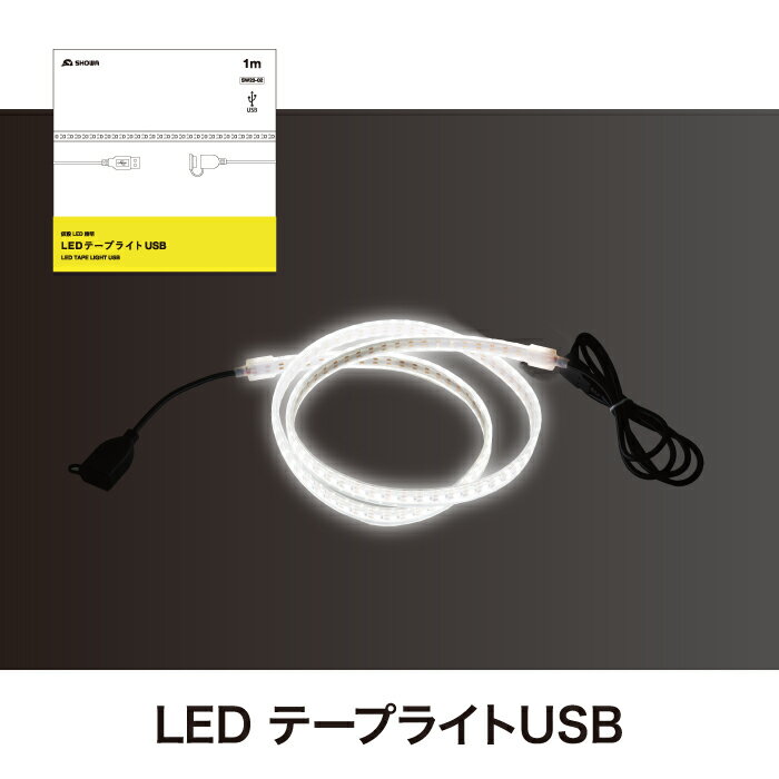 LED テープライト S 片面発光 5m スターターキット スイッチ付き SW21-07 900lm 工事用仮設照明 LEDラ..