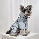ペット用 新型犬用四脚 レインコート 猫用 犬用 防水反射服 開閉牽引口