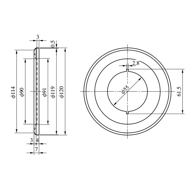 Rakuten - MIWA エスカッション EHK12型 HK モノロック錠 部品 扉厚28～29mm 扉厚30～32mm 向け