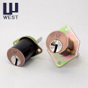 WEST(ウエスト) 916リプレイスシリンダー G5552 + G5500 2個同一セット 玄関 主な使用ドア:装飾錠 など 防犯