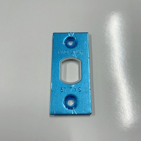長沢製作所 ラッチ錠 TXS-51 TXS-60 専用プレート 角タイプ 鍵付錠 レバーハンドル 間仕切錠 表示錠 バックセット51mm