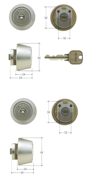 2個同一セットMIWA(美和ロック) U9シリンダー LZ-2タイプ　LZ2MCY-421LZ/LZSP 02P09Jul16