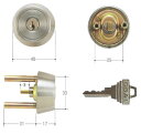 GOAL ピンシリンダー TXタイプ GCY-79 TX34-33 11 ケース付 シルバー色 テール刻印34 扉厚34〜37mm向け TX /TDD