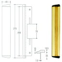 玄関ドア ガードプレート KE-19 ゴールド色扉 隙間 防犯対策 02P09Jul16