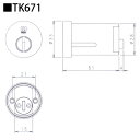 WEST 916リプレイスシリンダー TK671タイプ 　玄関 主な使用住宅：ミサワホーム などウエスト防犯対策 02P09Jul16