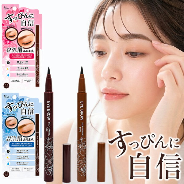 ビナ薬粧 アイブロウST まゆ毛 眉毛 眉マスカラ セルフタンニング 美容グッズ コスメ 化粧品 眉墨 落ちないアイブロウ 2色展開