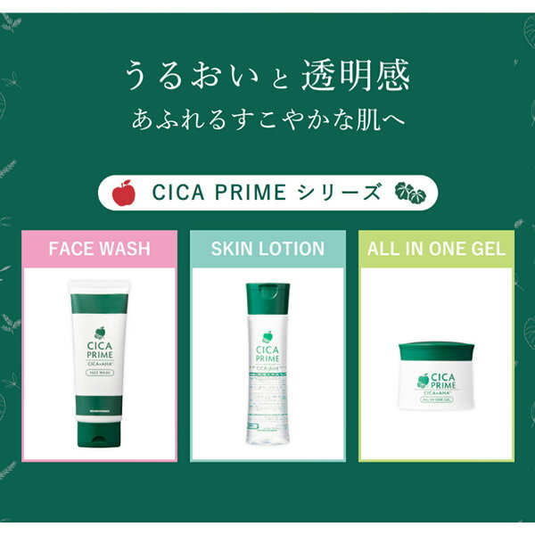 CICA PRIME(シカプライム) オールインワンジェル 100g (定形外郵便送料無料) 韓国コスメ 人気 cica ツボクサエキス スキンケア シカ 毛穴 クリーム 化粧水 美容液 ローション 洗顔 AHA フルーツ酸