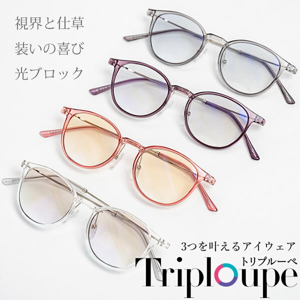 トリプルーペ triploupe (全国一律送料無料) ルーペ サングラス 眼鏡 メガネ 拡大 紫外線 近赤外線 ブルーライト おしゃれ 軽量 敬老の日 クリスマス 父の日 母の日 ギフト プレゼント