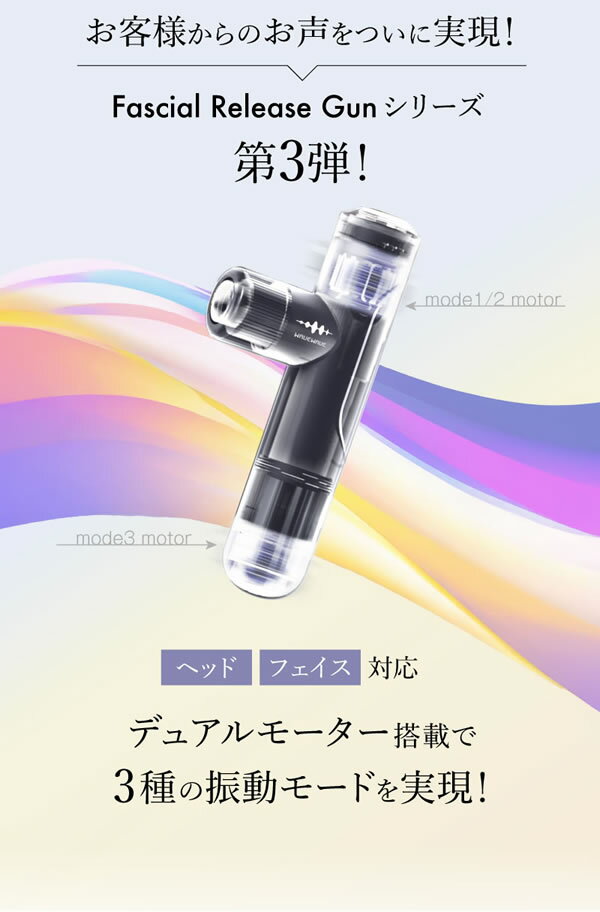 【選べるおまけ付き】WAVE WAVE Fascial Release Gun Mirai フェイシャル リリース...