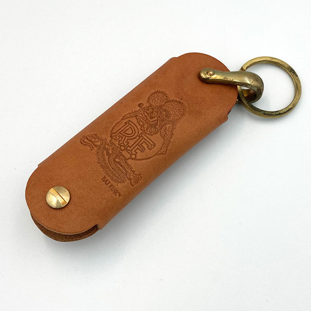 Rat Fink ラットフィンク レザー フック キー (RKF050 CA) キーホルダー キーケース