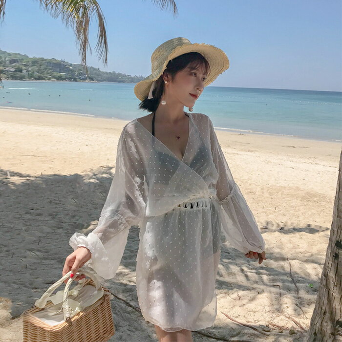 水着の上に着る リゾート ポンチョ 体型カバー トップス uvカット パレオ ラッシュガード ビーチガウン レディースファッション コート セクシー 可愛い シ...