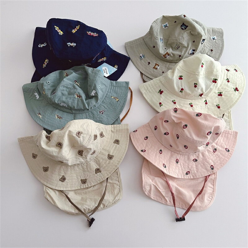 子供 サファリハット キッズ 男の子 女の子 帽子 バスケットハット キッズ ハット つば広 あご紐付き 日よけ サンハット 折りたたみ サマーハット キャップ 日焼け対策 uv対策 お出かけ用 アウトドア 旅行 幼児 幼稚園 入園 海遊び 旅行 ビーチハット