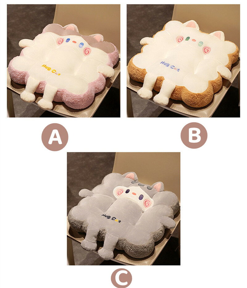 座布団 クッション 背もたれ チェアクッション 椅子クッション 紐付き フロアクッション 体圧分散 厚め 抱き枕 正方形 おしゃれ 可愛い 椅子用 イス チェアパッド オフィス 床 座る デスクワーク 車 テレワーク 在宅勤務 敬老の日 帰省 母の日 お誕生日 プレゼント [2]