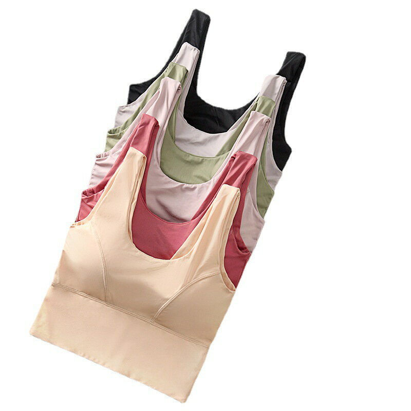 短納期　6色展開　着痩せブラ 胸 小さく　スポーツブラジャー ナイトブラ ノンワイヤーブラ ヨガウェア インナー サポートブラ ブラジャー ヨガウェア レディース 下着 女の子 大人 伸縮性あり パッド付き 薄手 運動 フィットネス トレーニング ウォーキング ランニング