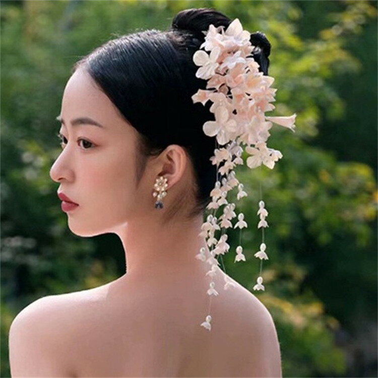 スズラン　ヘッドドレス　6色展開　花　浴衣　パーティー 2次会 ブライダル　和装小物　 結婚式 ウェデ..