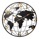 ブラック 地球柄 壁掛け時計 掛け時計 時計 シンプル 鉄製 和室 インテリア 特大 時計 掛け時計 豪華 ナチュラル ギフト プレゼント 寝室 リビング 店舗 おしゃれ 北欧 豊富なデザイン 上品 壁飾り 贈り物 新築 開店祝い静音 父の日 母の日 敬老の日 誕生日壁飾り直径60cm