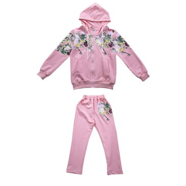 ピンク/レッド　子供服　上下セット　セットアップ　パーカー　120 130 140 150 160子供　パーカー　キッズ　パーカー　子供ジャージ　スウェット　トレーニングウェア　スポーツウェア　キッズ　女の子　ジュニア　子供服