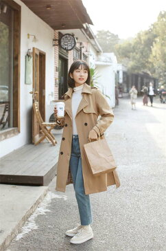 コート トレンチコート レディース トレンチ ロングコート ロング丈 春コート 春物 春 大きいサイズ ファッション アウター 長袖 おしゃれ スプリングコート 春アウター