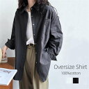 シャツ オーバーサイズ チュニック トップス バックシャン ロングシャツ 長袖 ゆる ビッグ ロング レディース ブラウス オーバーシャツ ビッグサイズ ビッグ 胸ポケット ゆったり 無地 シンプル コットン100% 綿 春 夏 秋 冬 オールシーズン 体型隠し お尻隠し おしゃれ(4)