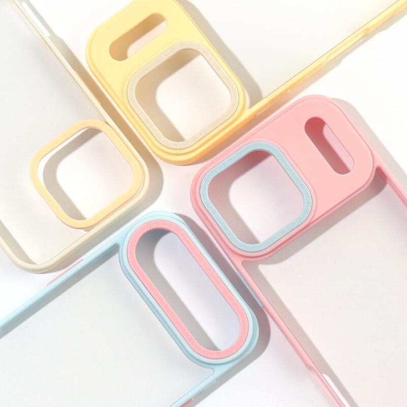 Rakuten - バイカラー 淡色フレーム カラーフレーム シンプル 可愛い 透明ケース スマホケース iPhone11 iPhone12 iPhone13 iPhone14 iPhone15 iPhone16 iPhone17