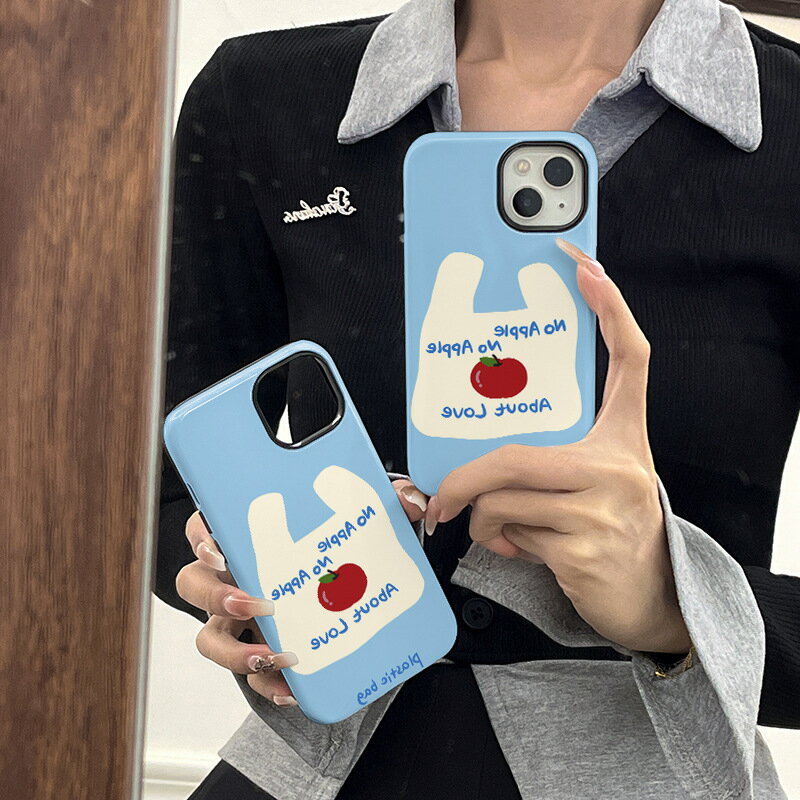 Rakuten - お買い物 ショッピング りんご アップル 韓国 かわいい イマドキ スマホケース アイフォンケース iPhone11 iPhone12 iphone13 iPhone14 iphone15 iPhone16