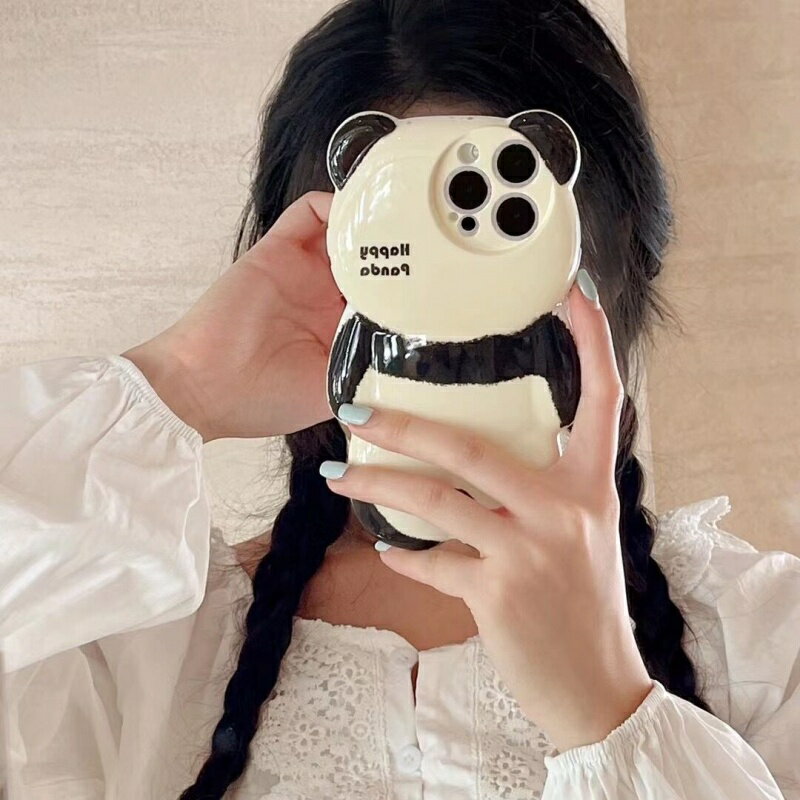 Rakuten - まん丸パンダ後ろ姿 パンダ型 クマ型 ツヤツヤ かわいい 携帯カバー 携帯ケース iPhoneケース アイフォンケーススマホケースiPhone11 iPhone12 iPhone13 iPhone14 iPhone15 iPhone16 iPhone14plus iPhone15plus iPhone16plus