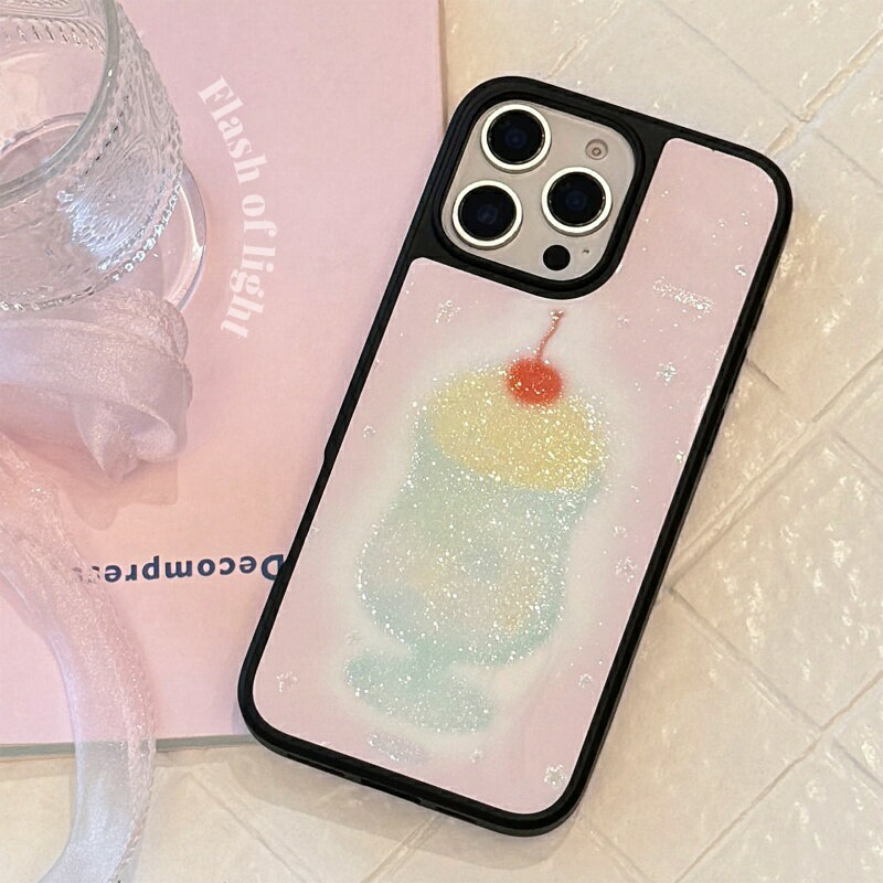 Rakuten - メロンクリームソーダ ほんのりラメ感 おしゃれ かわいい 携帯カバー 携帯ケース iPhoneケース アイフォンケーススマホケースiPhoneXRiPhone11iPhone12iphone13iPhone14iPhone15iPhone16iPhone14plus iPhone15plus iPhone16plus