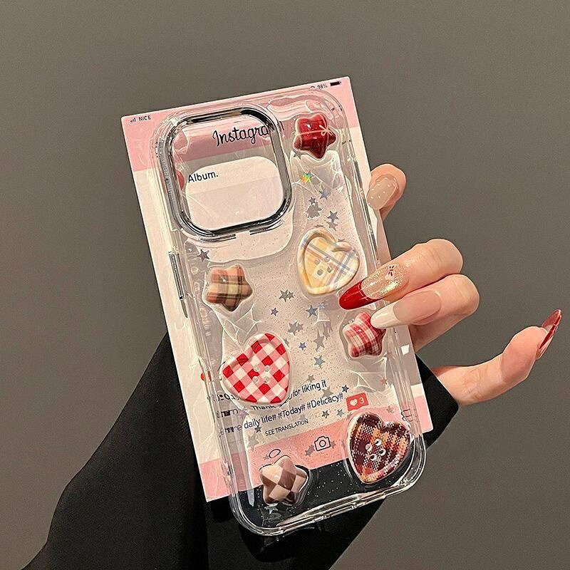 Rakuten - レジン ボタン キュート ガーリー クリア 透明ケース iPhoneケース 携帯ケース アイフォンケース iPhone7/8/SE iPhone11pro iPhone11proMAX iPhone13 13pro 13proMax 14 14pro 14proMax 14plus 15 15pro 15plus 15proMAX iPhone16 iPhone17 iPhone17pro iPhoneAir