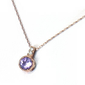 K10PG・アメジスト＆ダイヤモン...