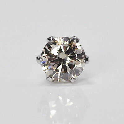 ダイヤモンドピアス 片耳 プラチナ・ダイヤモンド0.3ct（VSクラス・H&C・鑑別書カード付） シングルピアス 片耳用 メンズ