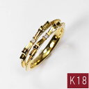 K18・ダイヤモンド0.02ct ピンキーリング イエローゴールド 小指用 指輪 高級ピンキーリング
