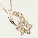 ダイヤモンド ネックレス スウィートテン K10PG・ダイヤ0.3ct アニバーサリー10ペンダント(ネックレス)結婚10周年記念【あす楽対応】